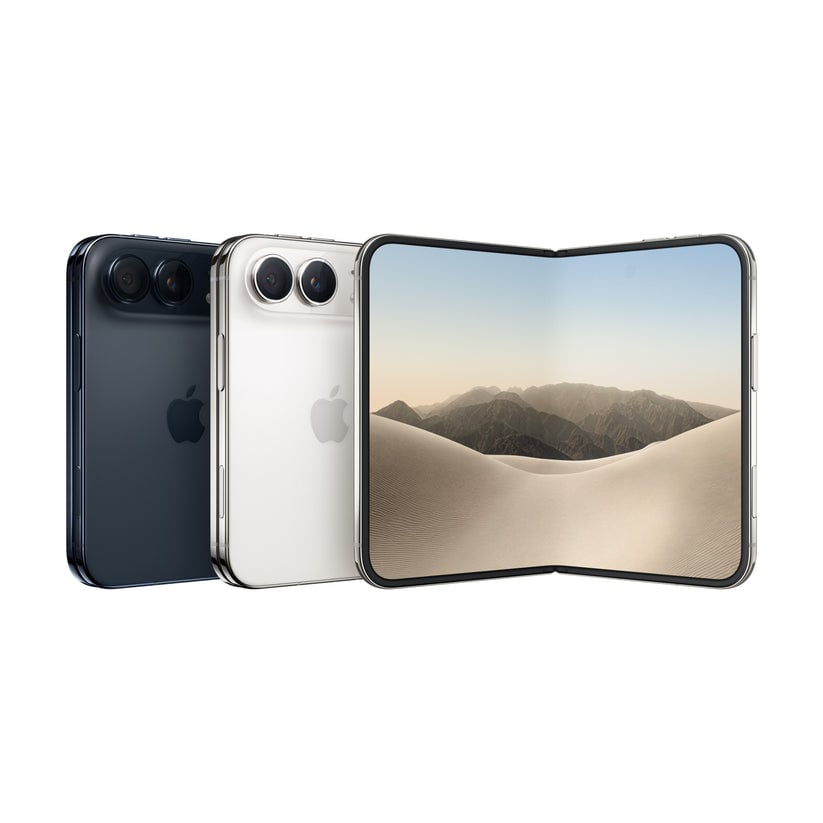 APPLE iPhone Duo – prikaz preklopivog dizajna i službenih boja