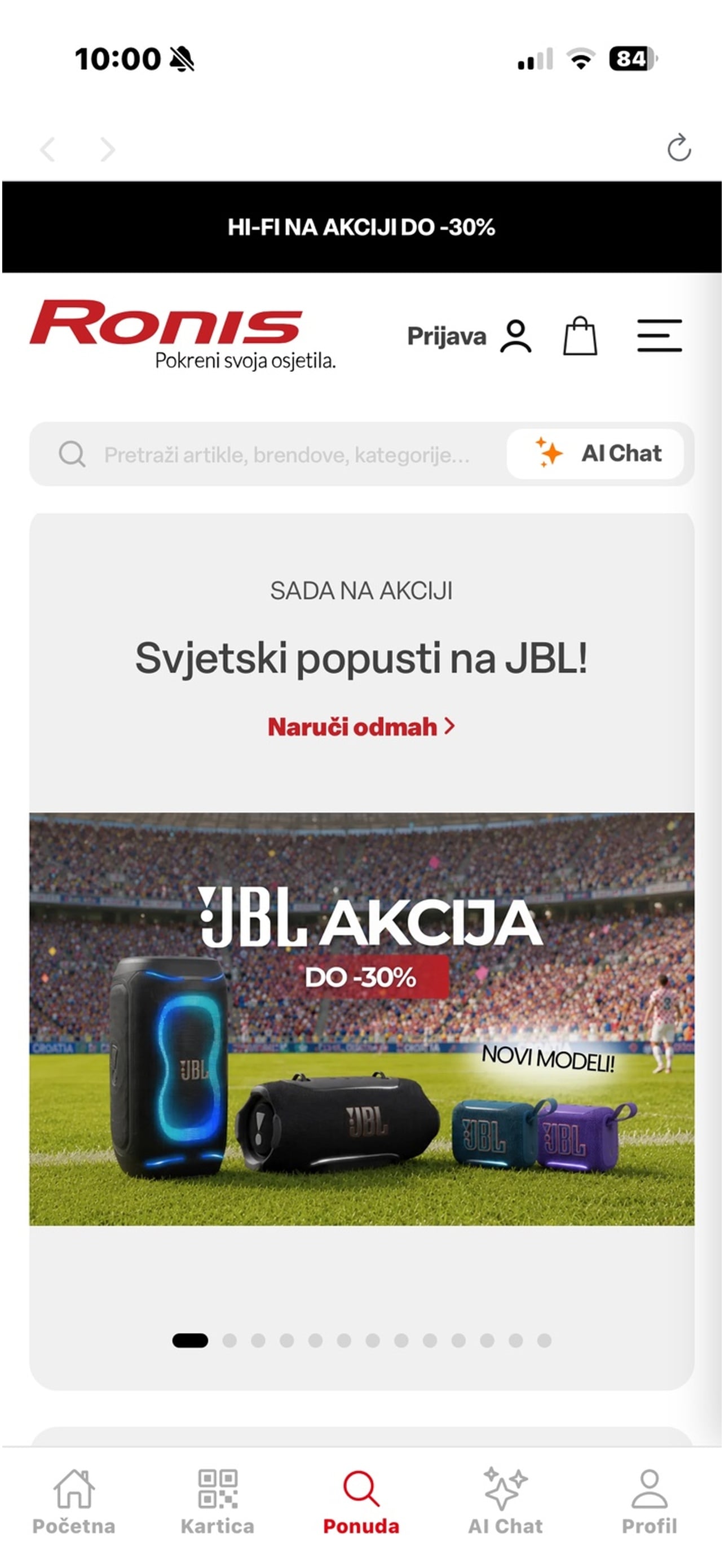 Posebne ponude u Ronis Loyalty aplikaciji