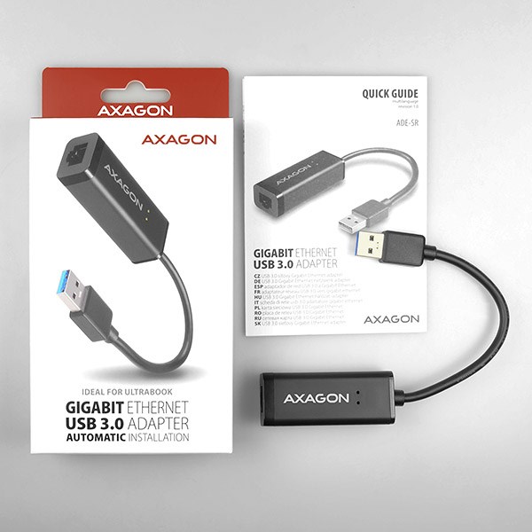AXAGON ADE-SR Adapter USB3.0 Gigabit Ethernet | Ronis