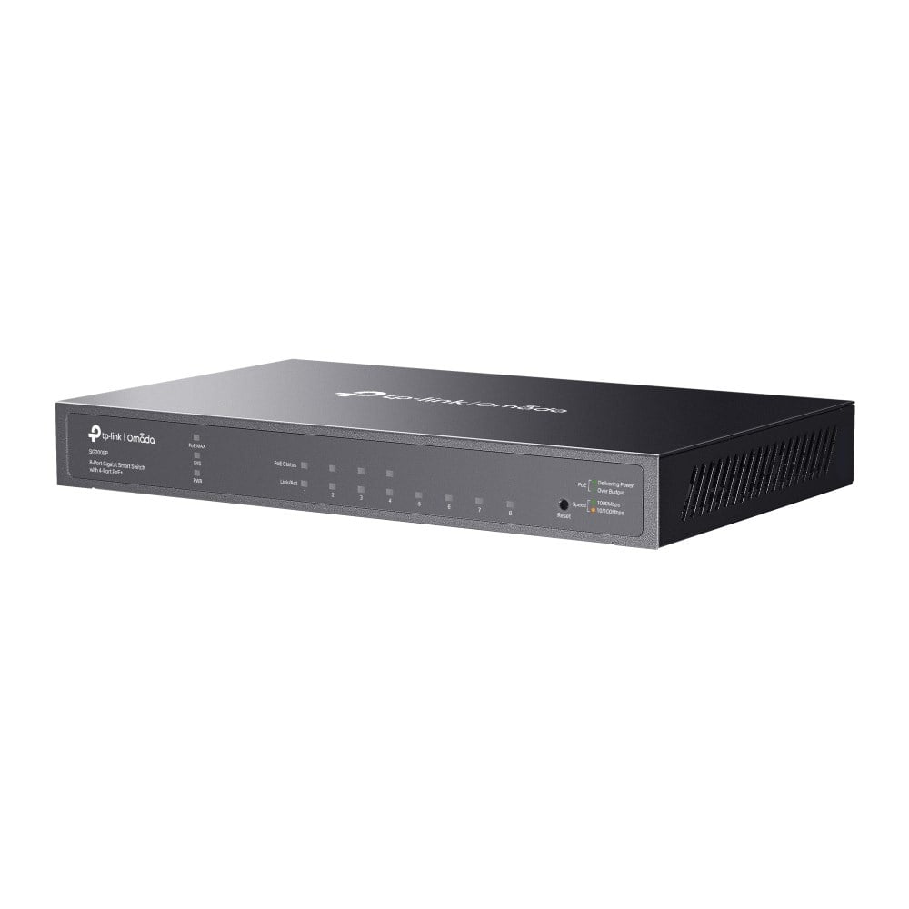 Preklopnik TP-LINK JetStream 8-port Gigabit Smart PoE+ 8×10/100/1000M ...