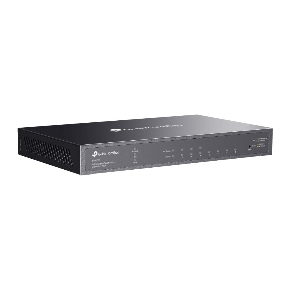 Preklopnik TP-LINK JetStream 8-port Gigabit Smart PoE+ 8×10/100/1000M ...