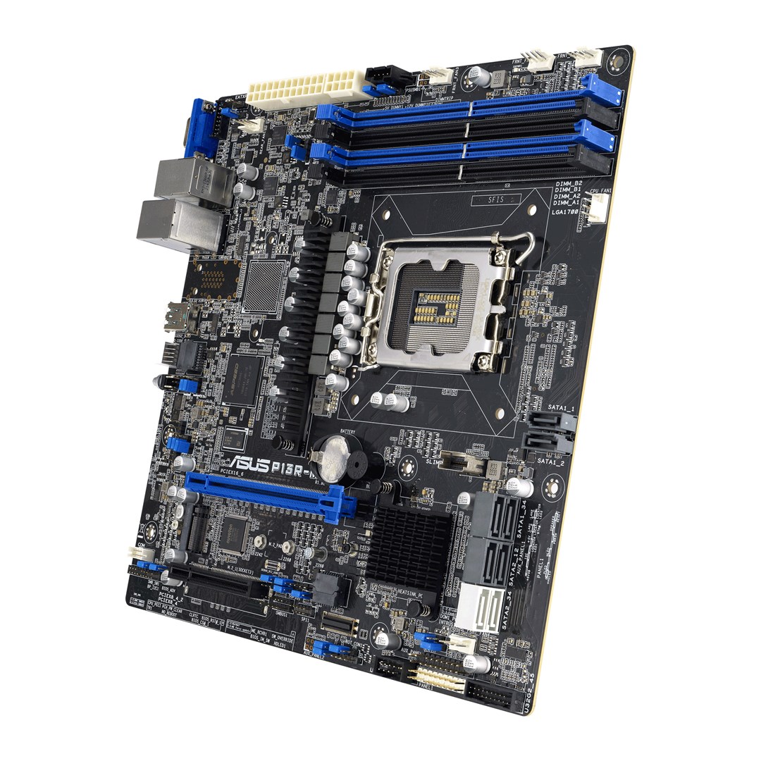 ASUS P13R-M micro ATX matična ploča s LGA1700 socketom i Intel C262 ...