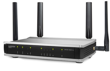 LANCOM 1800EF-5G Router - 5G, Ethernet LAN, 4x RJ-45, USB C, MicroSIM ...