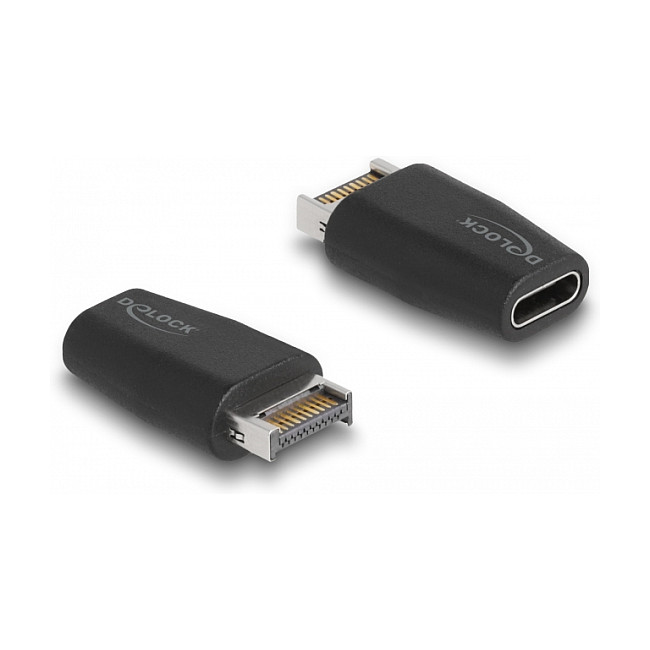 Adapter DELOCK USB-C na USB-E Key A | 10 Gbps | Interni | Ronis