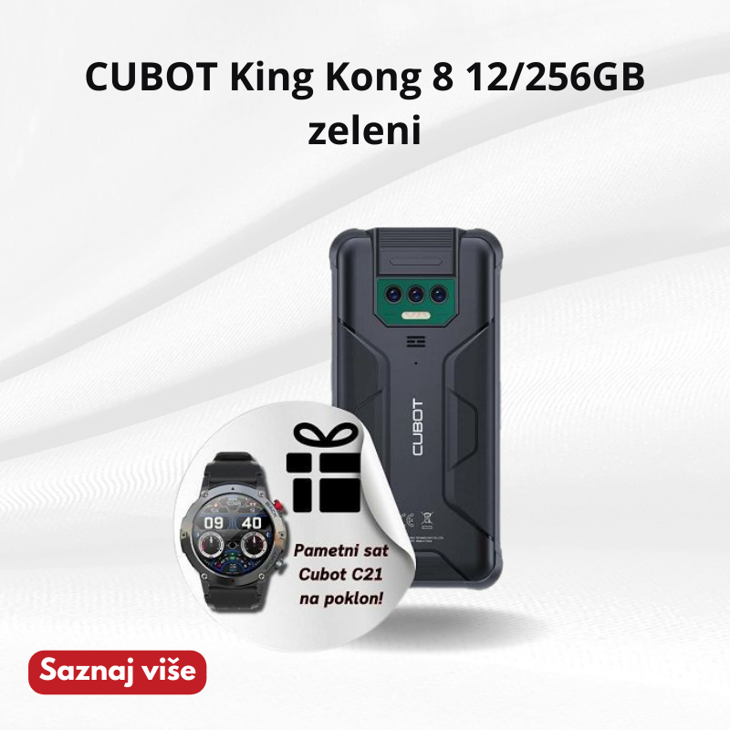 Cubot King Kong 8 + poklon Cubot C21 pametni sat! 🎁