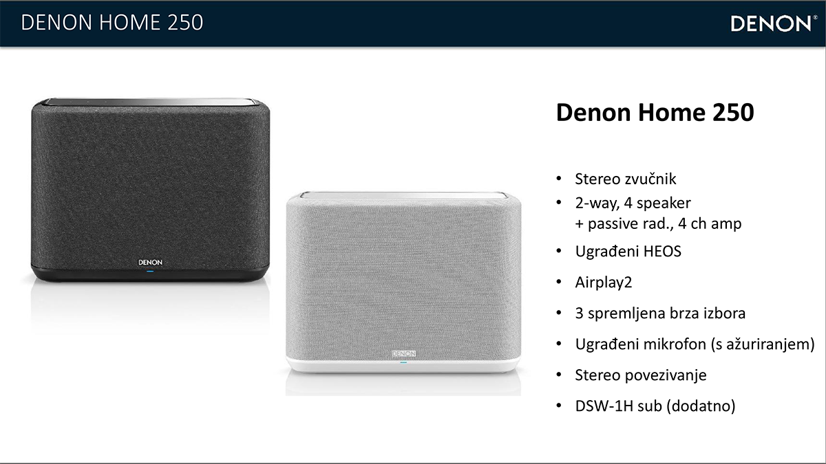 Pogledaj nove Denon Home All in One bežične zvučnike